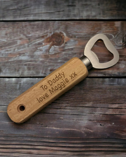 Wooden Father's Day Bottle Opener The Rolling Cow
