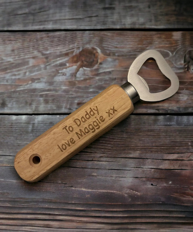 Wooden Father's Day Bottle Opener The Rolling Cow