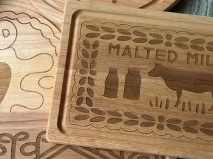 Biscuit Chopping Board The Rolling Cow