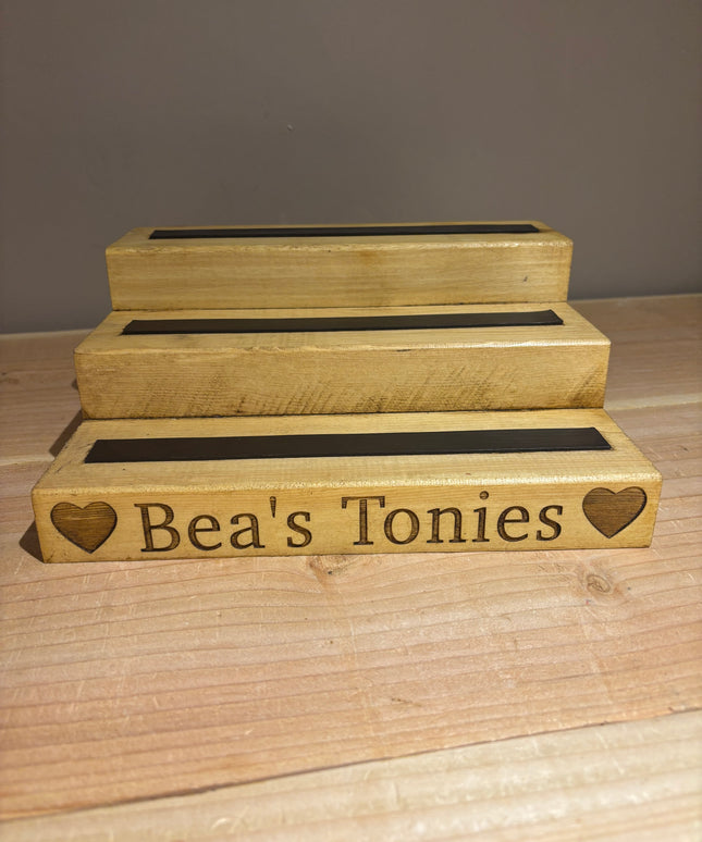 Small Engraved Tonies Character Shelf Stand The Rolling Cow