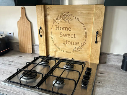 Engraved Oven Top Stove Cover The Rolling Cow