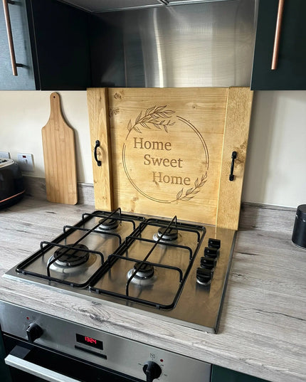 Engraved Oven Top Stove Cover The Rolling Cow