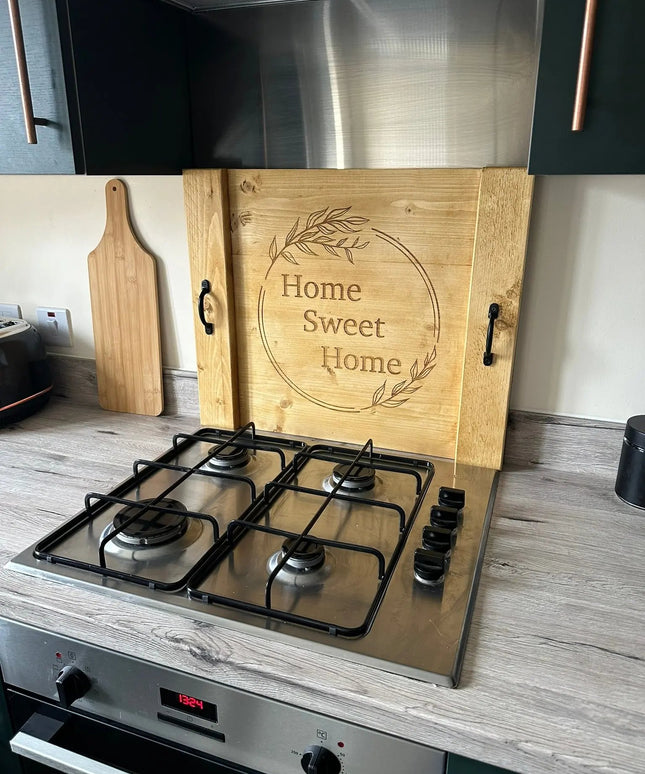 Engraved Oven Top Stove Cover The Rolling Cow
