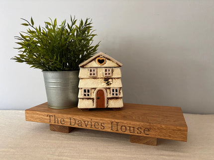 Engraved Oak Mini Display Stand The Rolling Cow