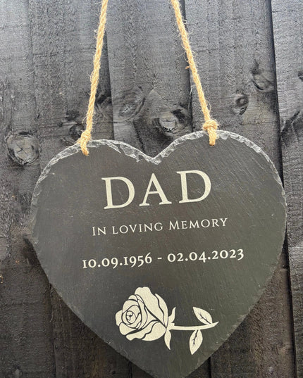 Hanging Slate Heart Plaque The Rolling Cow