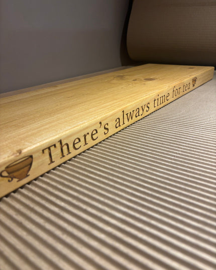 Personalised Rustic Wooden Shelf Shelves The Rolling Cow