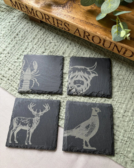 Animal Slate Coaster The Rolling Cow