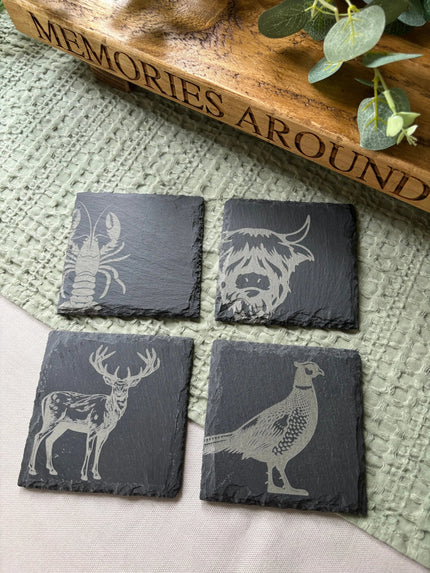 Animal Slate Coaster The Rolling Cow