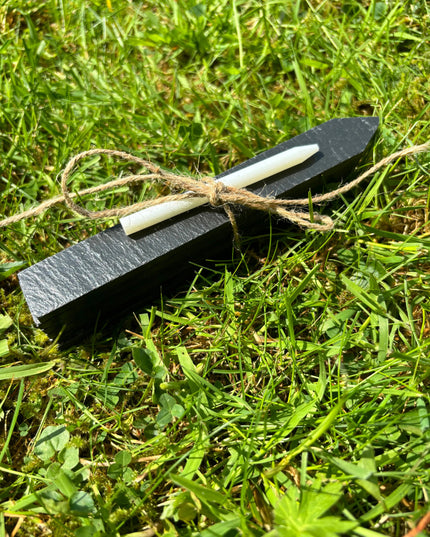 Slate Garden Label Stakes with Chalk x6 The Rolling Cow