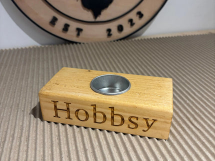 Engraved Single Tea Light Candle Holder The Rolling Cow