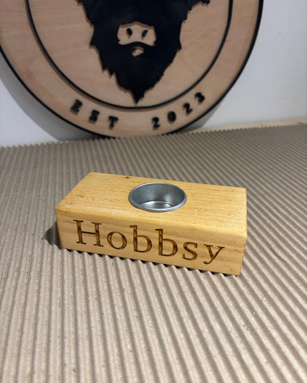 Engraved Single Tea Light Candle Holder The Rolling Cow