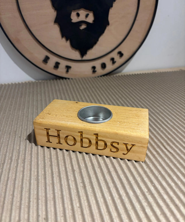 Engraved Single Tea Light Candle Holder The Rolling Cow