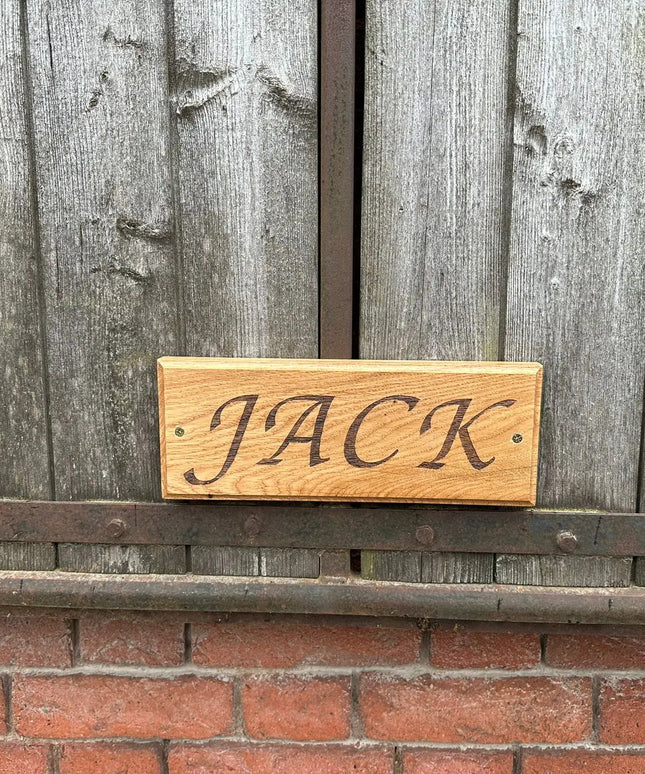 Oak Plaque Sign The Rolling Cow