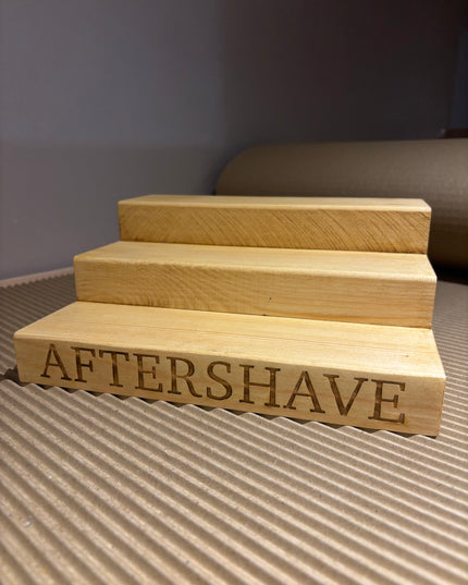 Engraved Perfume Aftershave Shelf Stand The Rolling Cow