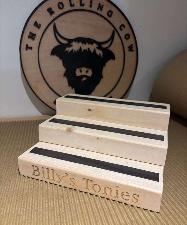 Small Engraved Tonies Character Shelf Stand The Rolling Cow