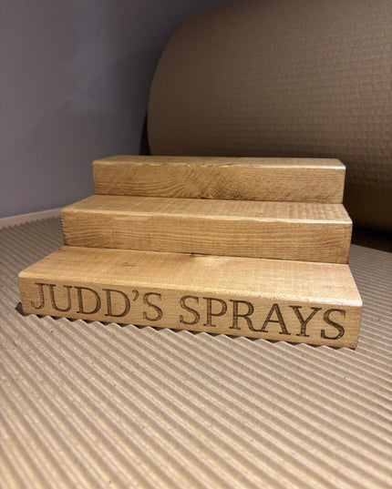 Engraved Perfume Aftershave Shelf Stand The Rolling Cow