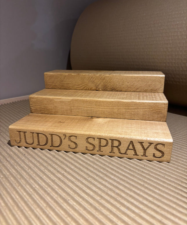 Engraved Perfume Aftershave Shelf Stand The Rolling Cow