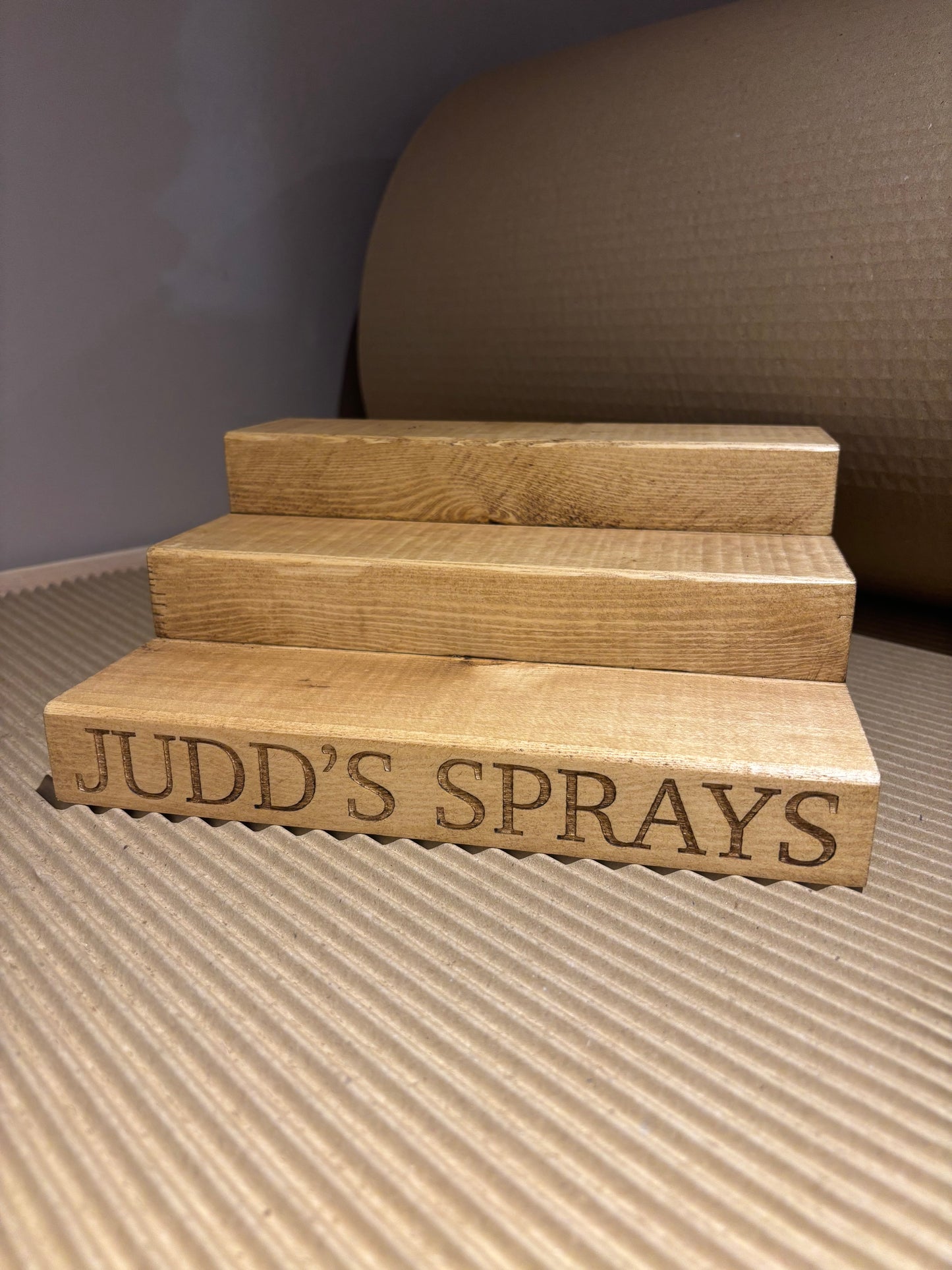 Engraved Perfume Aftershave Shelf Stand The Rolling Cow