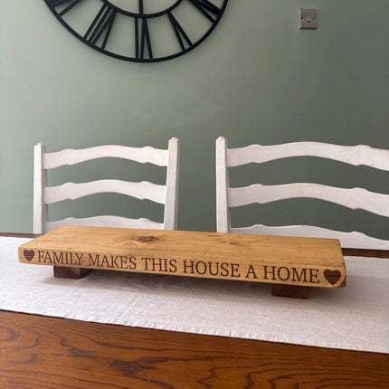 ‘Family Makes This House a Home’ Table Centrepiece The Rolling Cow