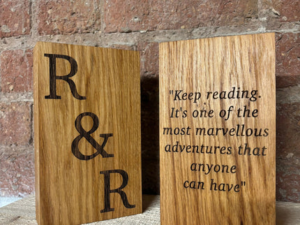 Oak Book Ends The Rolling Cow