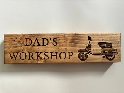 Engraved Wooden Sign The Rolling Cow
