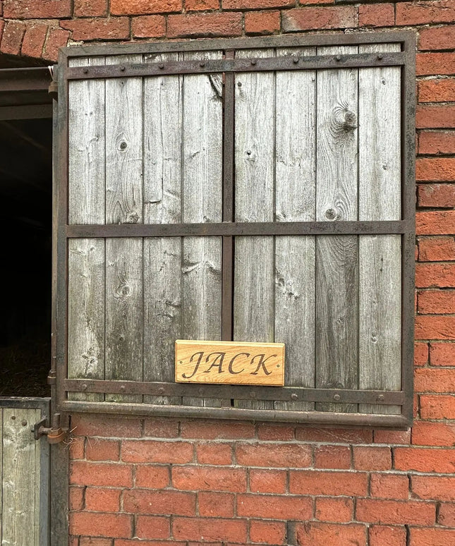 Oak Plaque Sign The Rolling Cow