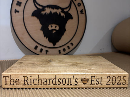Personalised Rustic Wooden Shelf Shelves The Rolling Cow
