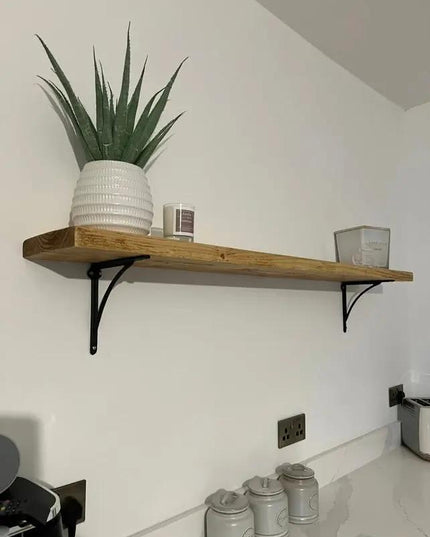 Rustic Handmade Wooden Shelf Shelves The Rolling Cow