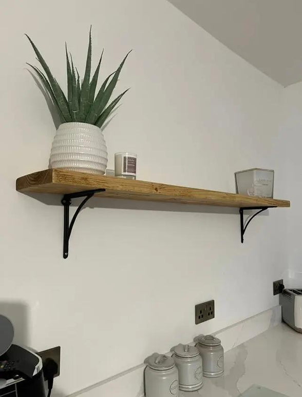 Rustic Handmade Wooden Shelf Shelves The Rolling Cow