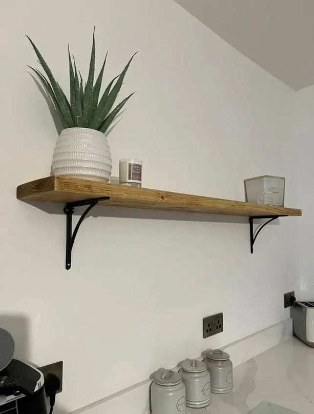 Rustic Handmade Wooden Shelf Shelves The Rolling Cow