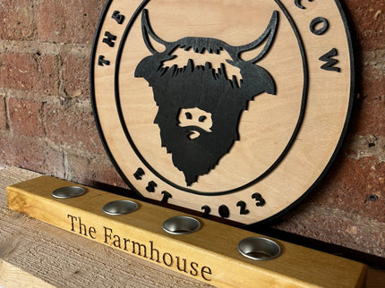 Personalised Tea Light Candle Holder The Rolling Cow