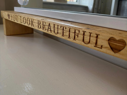 Engraved Dressing Table Mirror Stand The Rolling Cow