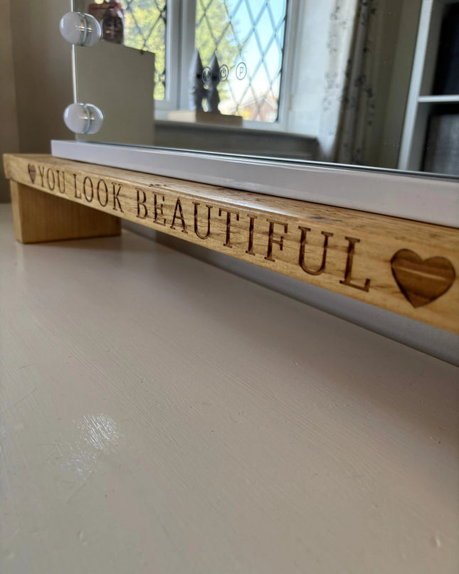 Engraved Dressing Table Mirror Stand The Rolling Cow