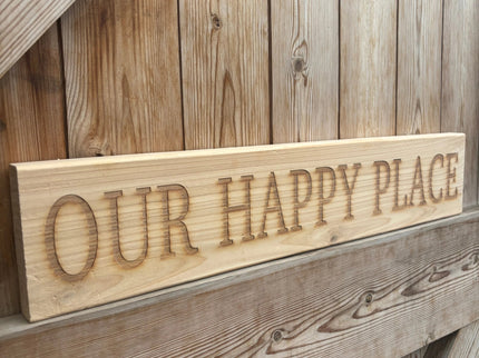‘Our Happy Place’ Sign The Rolling Cow