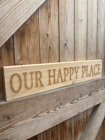 ‘Our Happy Place’ Sign The Rolling Cow