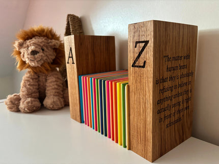 Oak Book Ends The Rolling Cow