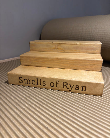 Engraved Perfume Aftershave Shelf Stand The Rolling Cow