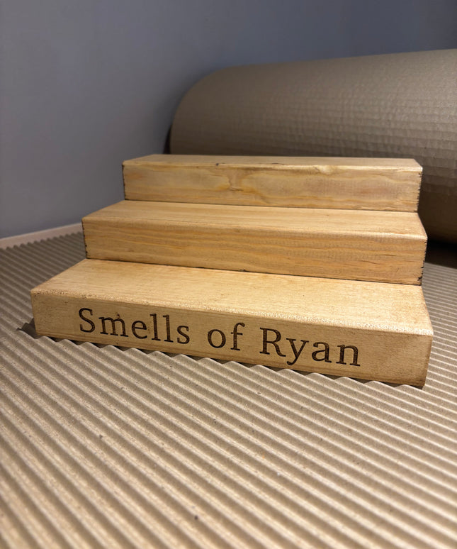 Engraved Perfume Aftershave Shelf Stand The Rolling Cow