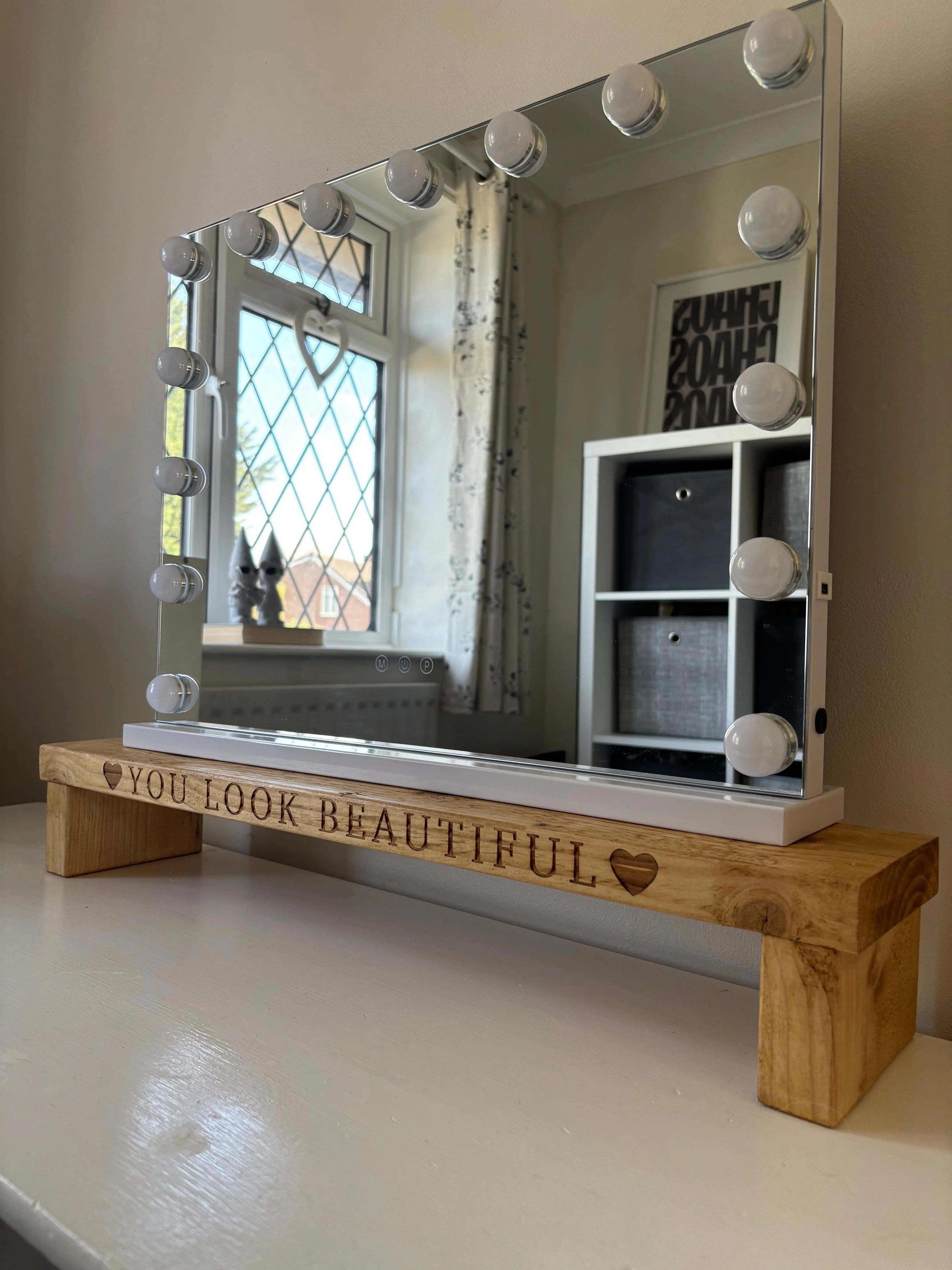 Engraved Dressing Table Mirror Stand - The Rolling Cow Engraved Dressing Table Mirror Stand - The Rolling Cow