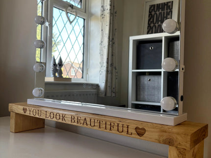 Engraved Dressing Table Mirror Stand The Rolling Cow