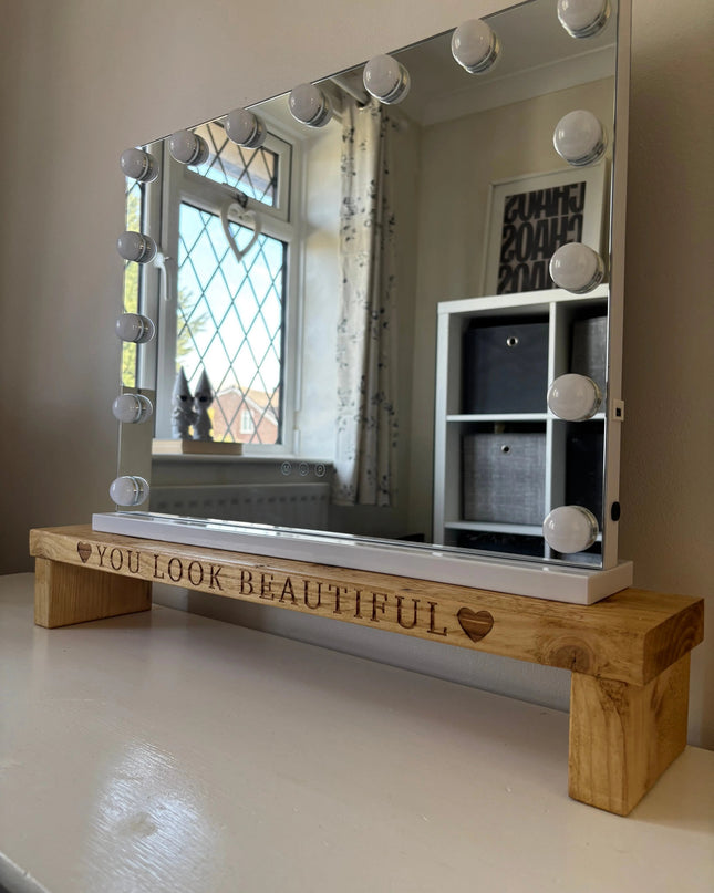 Engraved Dressing Table Mirror Stand The Rolling Cow