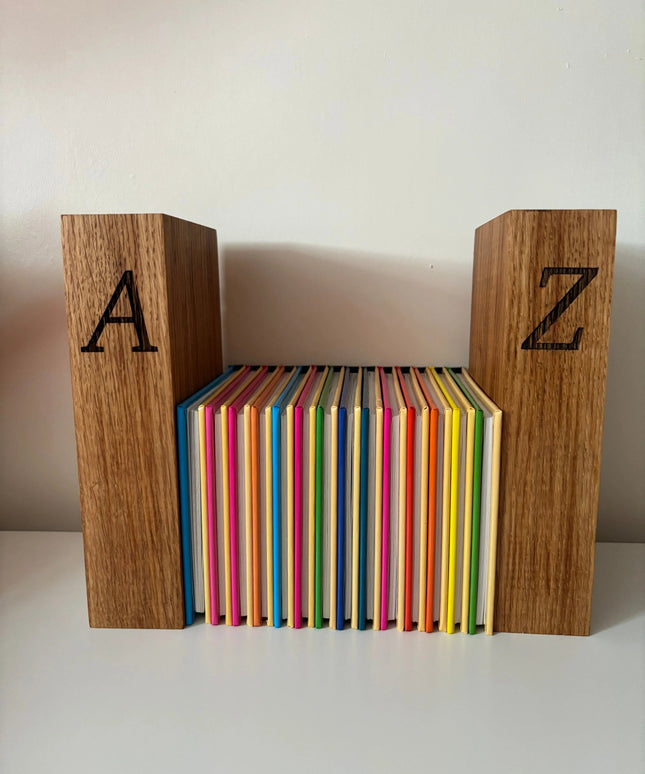 Oak Book Ends The Rolling Cow