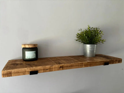 Rustic Handmade Wooden Shelf Shelves The Rolling Cow