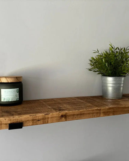 Rustic Handmade Wooden Shelf Shelves The Rolling Cow