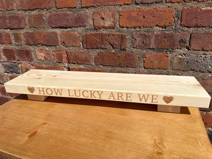 ‘How Lucky Are We’ table centrepiece