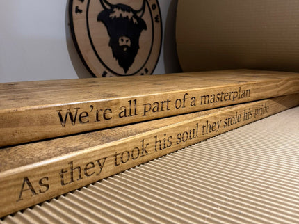 Personalised Rustic Wooden Shelf Shelves The Rolling Cow