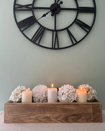 Wooden Table Centrepiece Display Box The Rolling Cow