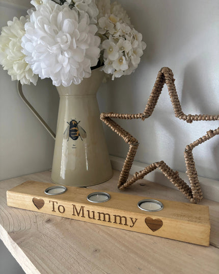 Personalised Tea Light Candle Holder The Rolling Cow