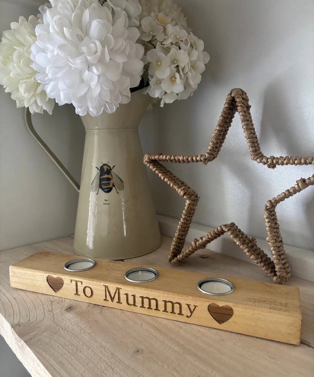 Personalised Tea Light Candle Holder The Rolling Cow