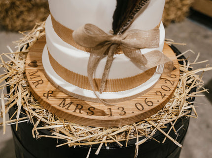 Personalised Wedding Cake Board